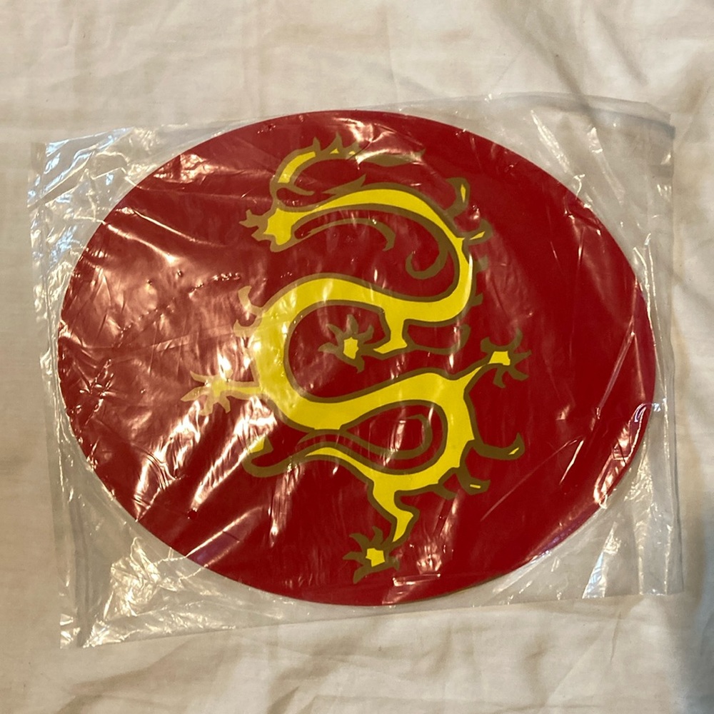 IKEA Placemats 2-pack red dragon oval chinese new year
